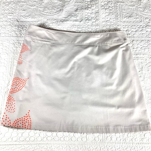 Adidas Floral Golf Tennis Skort Women’s Size 12. Tan & Orange Floral Print. - Picture 1 of 8